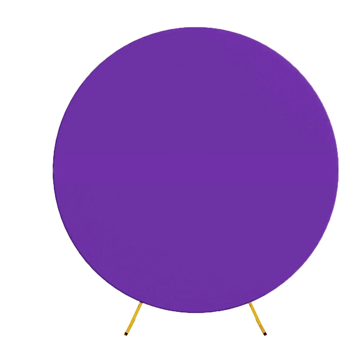 Pure Color Circle Round Backdrop Cover Wedding Baby Shower Birthday Party Decor Elastic Photo Background(Without Shelf) image 3