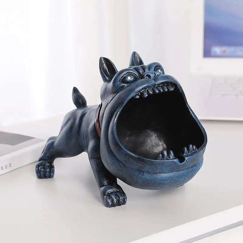 Ashtray Big Mouth Bulldog Ashtray Personality Windproof Fly-proof Ash Ashtray Strange shape birthday gift for boyfriend