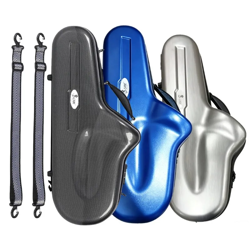 E-Flat Alto Saxophone Case Portable Saxophone Storage Box Lightweight Sax Protection Case Woodwind Instruments Transport Box
