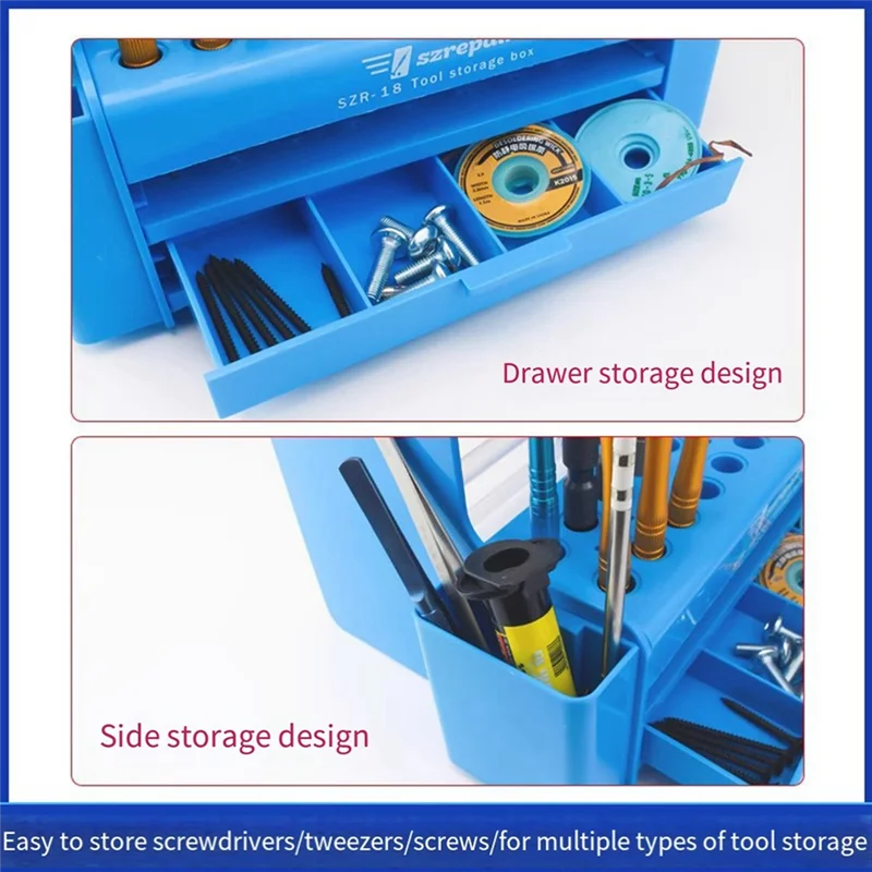 

SZR-18 Storage Box Multifunctional Storage Box Is Suitable For Mobile Phone Repair Tool Parts 1 PCS