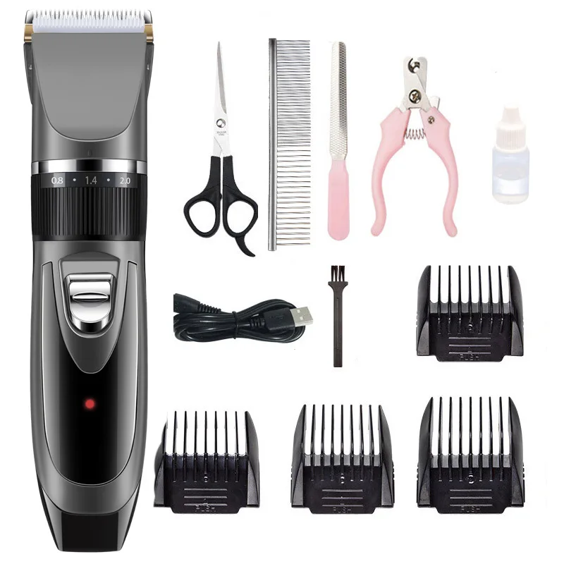 

Dog Scissors Pet Grooming Kit Electric Pet Shaver Rechargeable Pet Hair Trimmer Dog Cat Low Noise Haircut Beauty Shaver