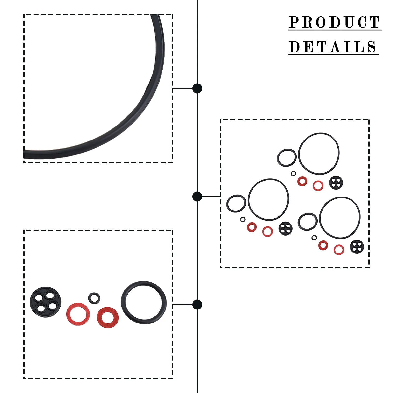 Effective Carburetor Seal Kit for Improved Performance on For Honda GX110 For GX120 GX140 For GX160 16010ZE1812