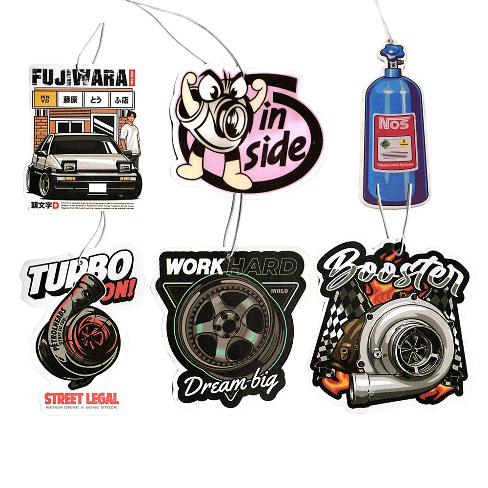 JDM Car Modification Culture Air Freshener Pendant Cool Girls Rear View Mirror Aromatherapy Pendant Car Decorations