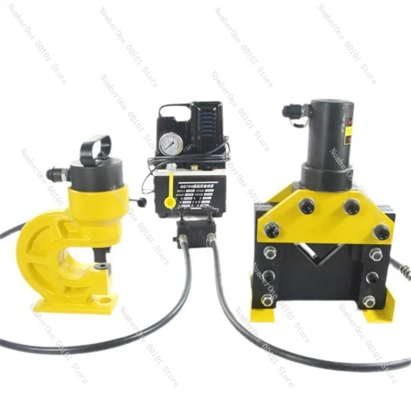 Hydraulic Electric Punching Machine Angle Steel Channel Steel Puncher Cutting Machine Industrial Metal Hole Punch Tool Oil