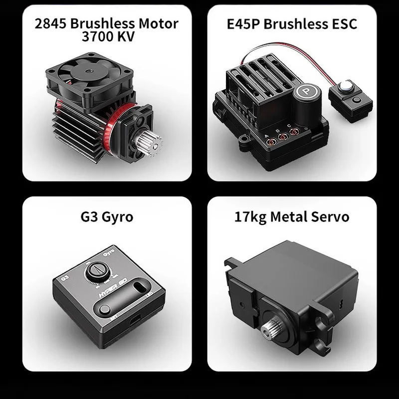 Hyper Go Mjx 14304 1/16 giroscopio sin escobillas Drift Pull Rc coche modelo de Control remoto coche de deriva de alta velocidad juguete para regalo profesional