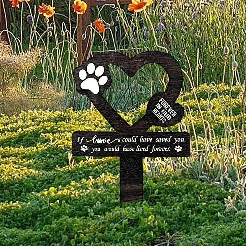الكلب القبر علامة الكلب مقبرة حديقة حصة ساحة تذكارية زينة الحيوانات الأليفة فقدان في الهواء الطلق لويحات الكلب مخلب التعاطف حديقة القبر #5