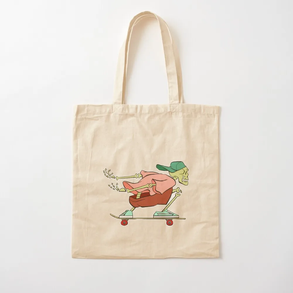 

Skateboarding skeleton Tote Bag custom bags tote bag tote bags aesthetic Canvas Bag