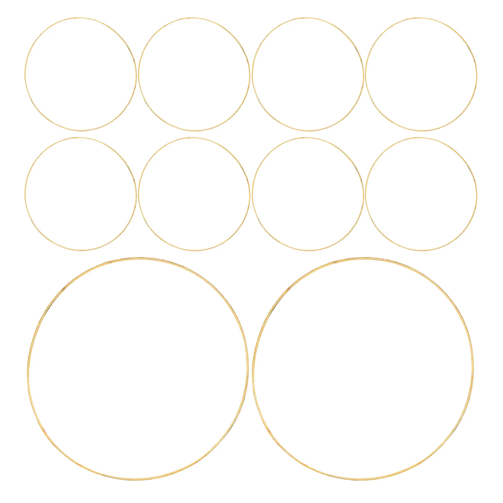 

10Pcs Metal Rings DIY Adornment Accessories High Quality Eco Friendly Exquisite Craftsmanship Craft Hoops Round Rings