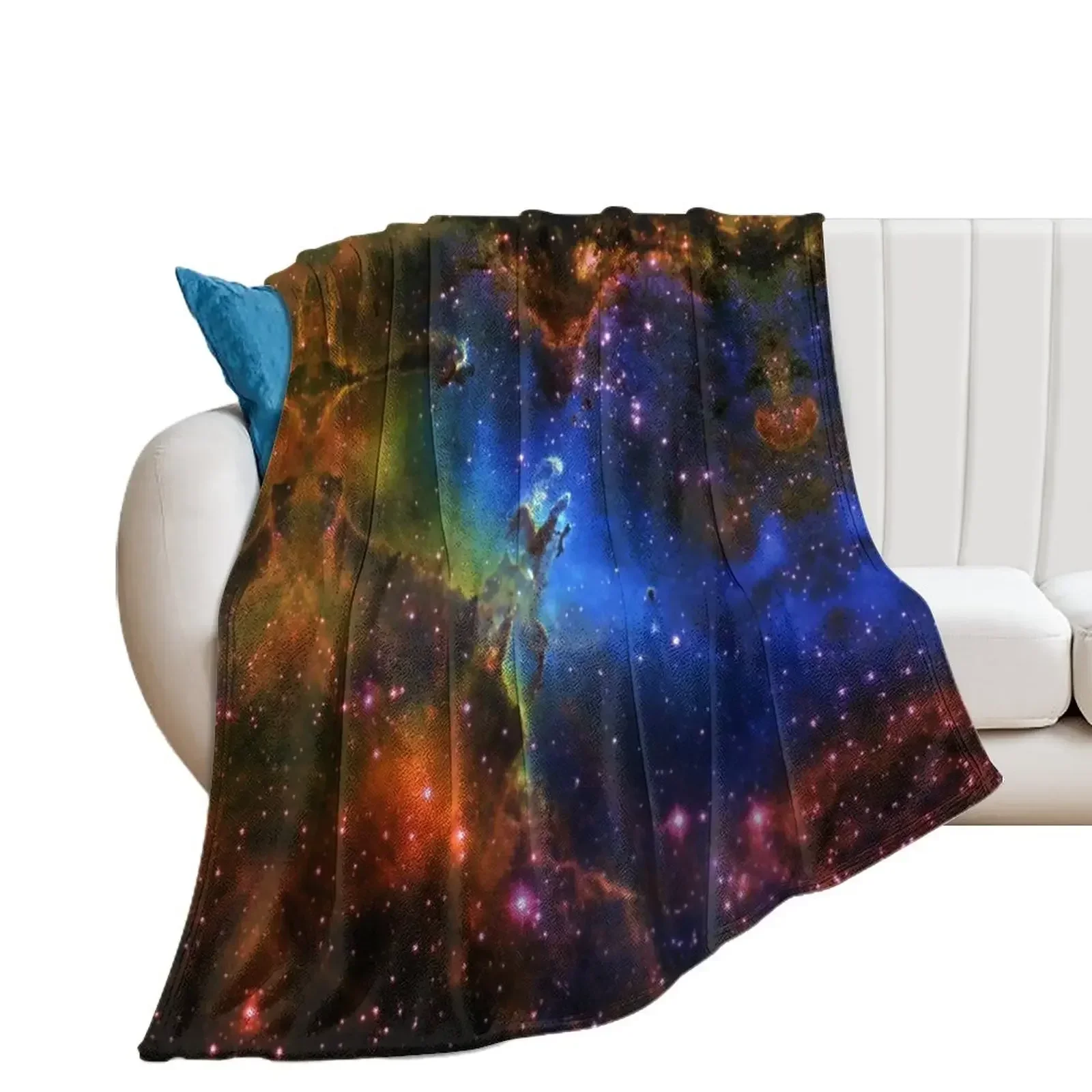 Galaxy Eagle Throw Blanket Furry Hairys Retros Multi-Purpose Blankets