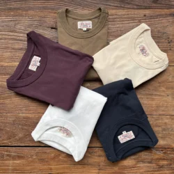 T1-0006 RockCanRoll Leggi la descrizione! T-shirt in cotone pesante casual da uomo taglia asiatica 250 g/m2 5 colori