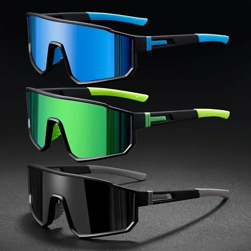 

3 Piece Set of New Unisex Sports Fashion Sunglasses Suitable for Daily Wear Accessories Sports Design Comfortable Fit