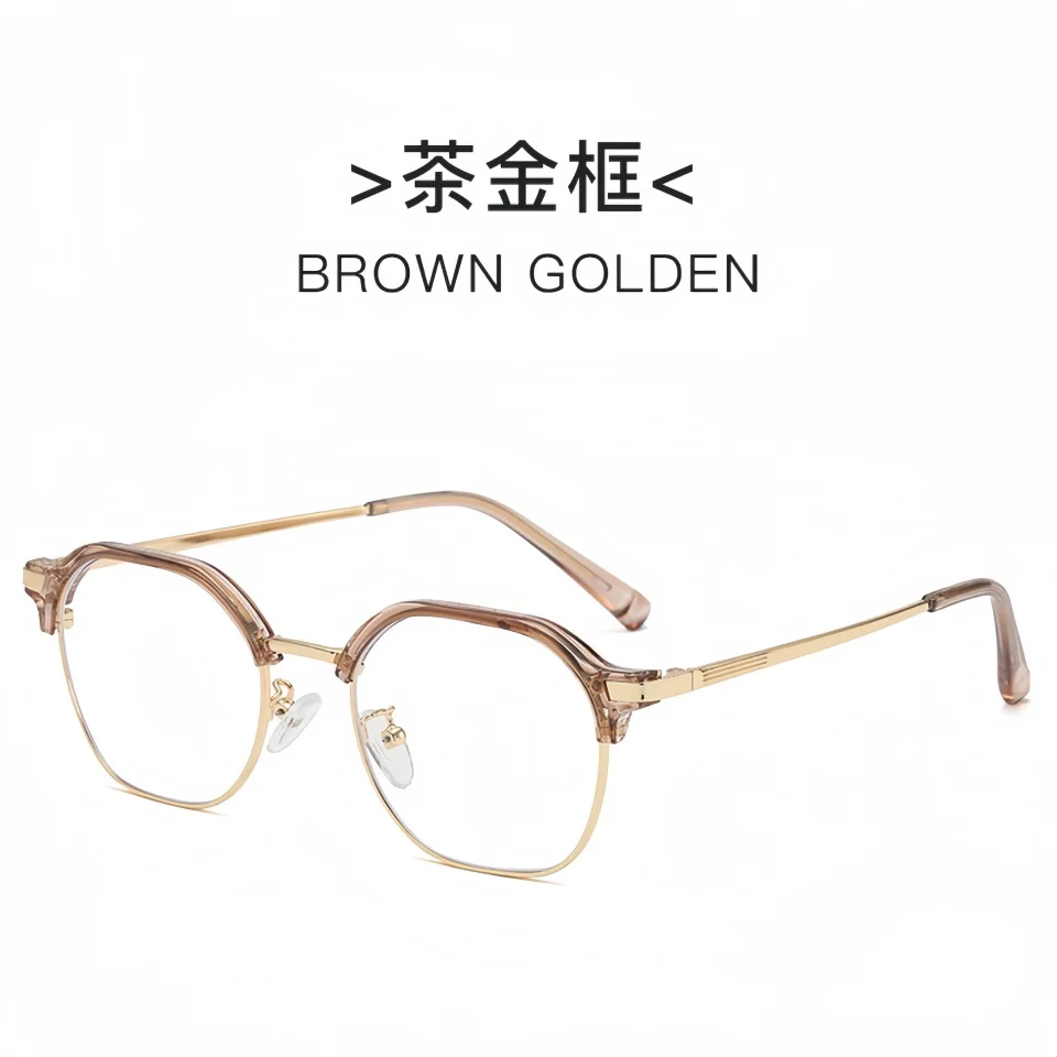 

Classic Minimalist Style Lightweight Square Metal Frame Unisex Daily Office Computer Reading Optical Prescription Glasses Holder