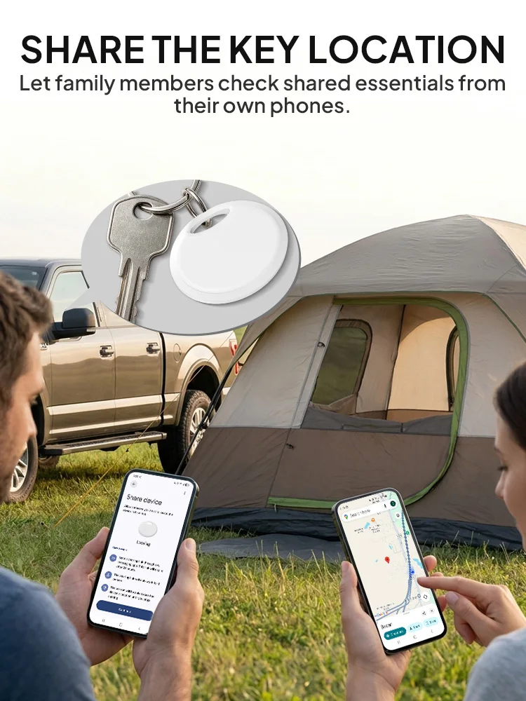 Für Google Find Hub Smart Tracker Android Bluetooth-Tracker Anti-Verlust-Schlüsselfinder Smart Tag für Schlüssel, Geldbörse, Tasche, Gepäck-Tracker – Detail 4