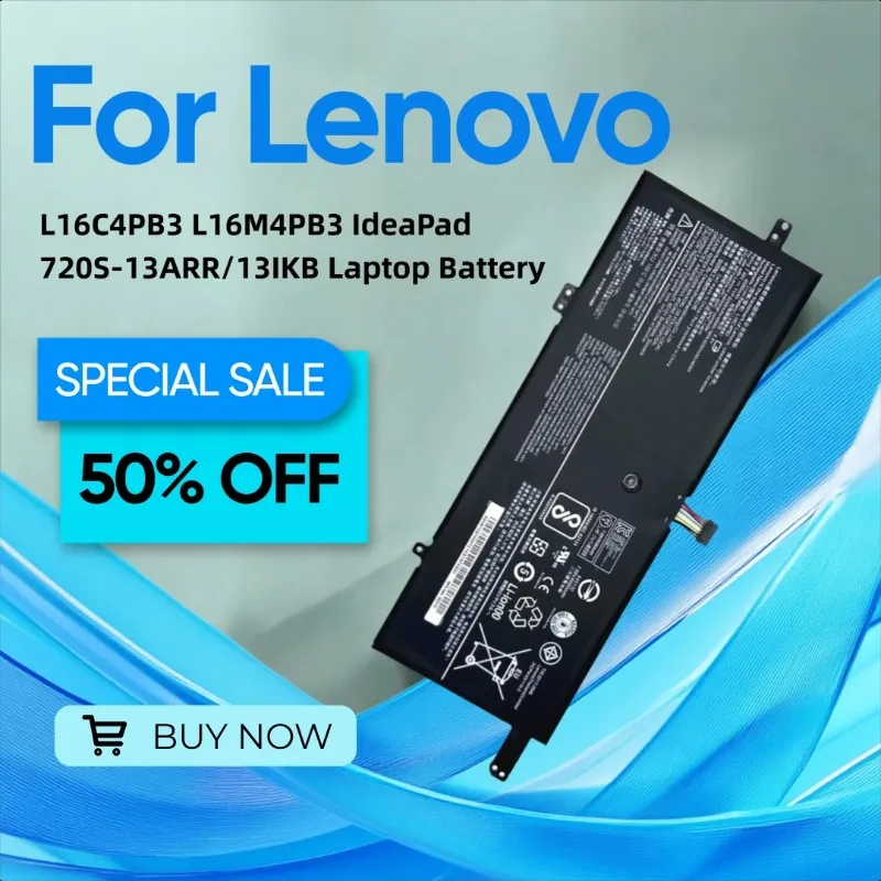 

For Lenovo L16C4PB3 L16M4PB3 IdeaPad 720S-13ARR/13IKB Laptop Battery Give Away A Mouse Pad