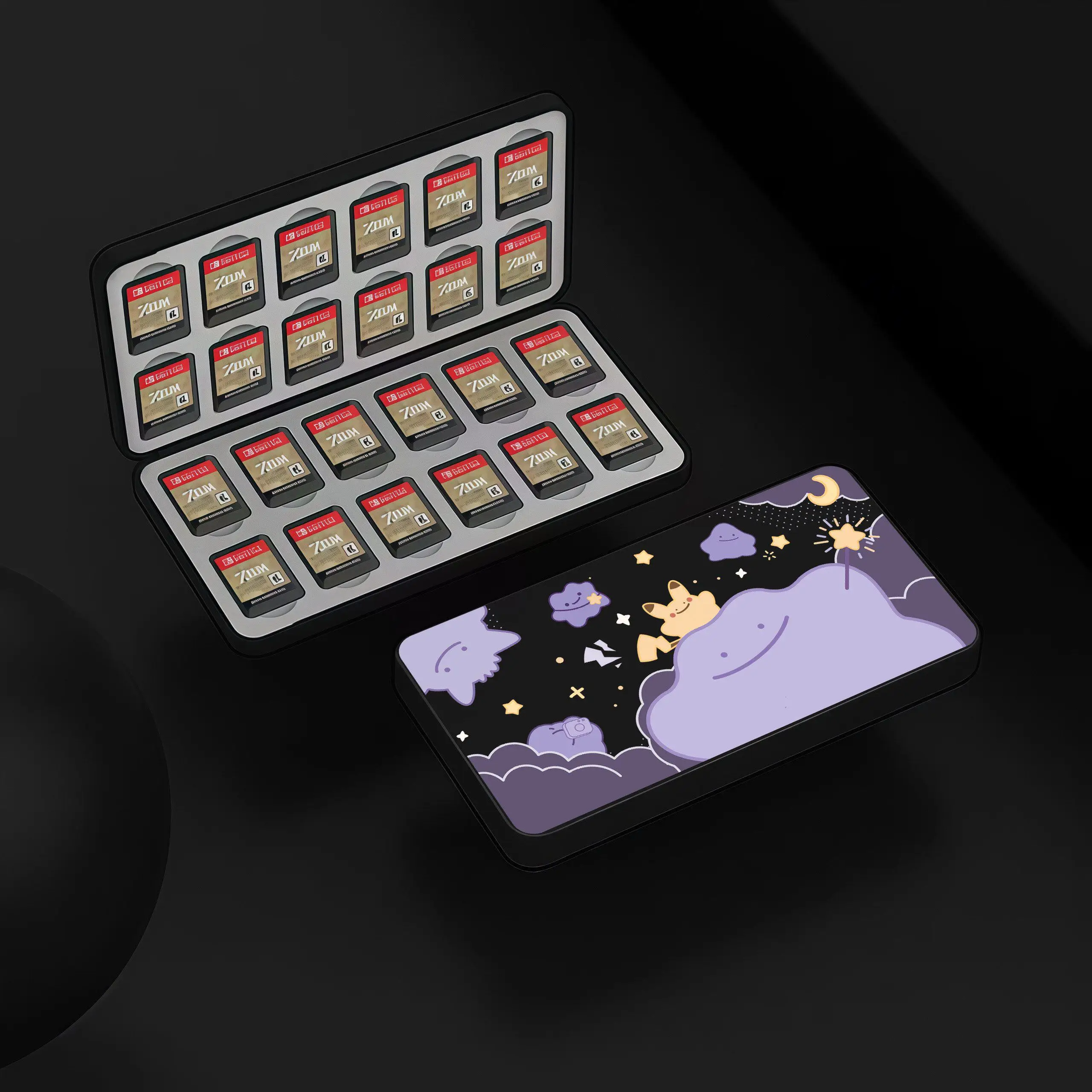 Pokemon Switch 2 Split beschermhoes Ditto Pikachu patroonhoes voor NS2 gameconsole Anti-kras gamingaccessoires