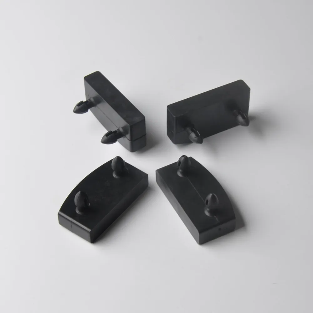 100PCS Black Plastic Square Replacement Sofa Bed Slat Centre End Caps Holder Inner Rubber Sleeve Size 9mmx53mm 9mmx55mm 9mmx62mm