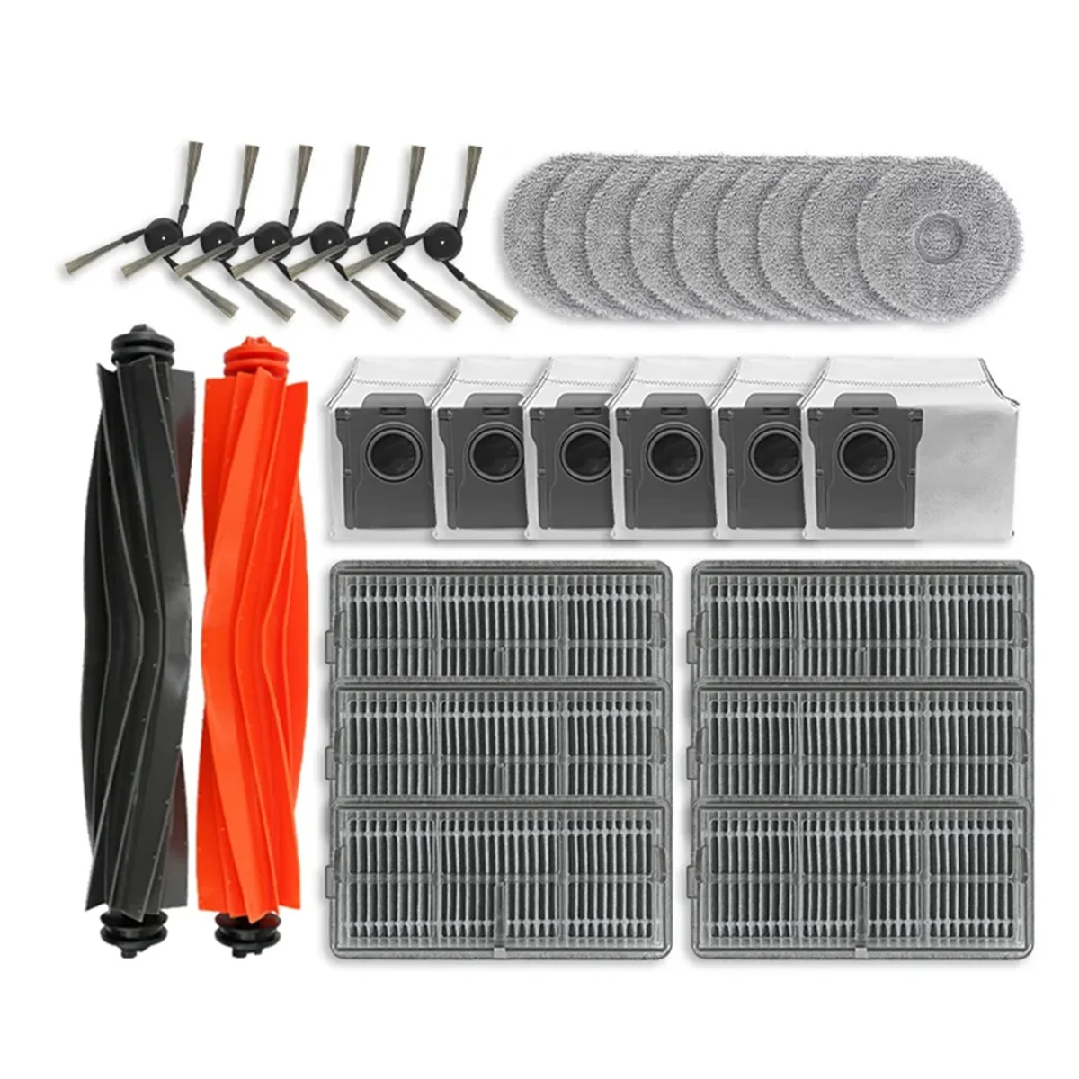 Para X40 Pro Ultra Robot repuestos de aspiradora Cepillo Lateral principal filtro Hepa fregona bolsas de polvo piezas de repuesto-A63E