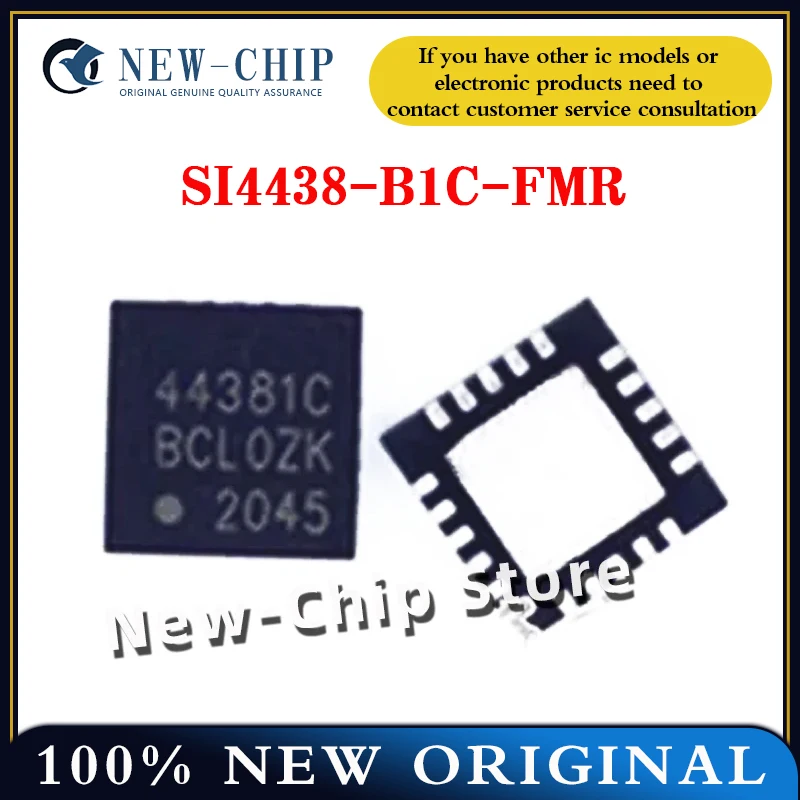 5PCS-100PCS/LOT  SI4438-B1C-FMR  Screen printing 44381C QFN-20 Radio frequency chip NEW ORIGINAL SI4438-B1C