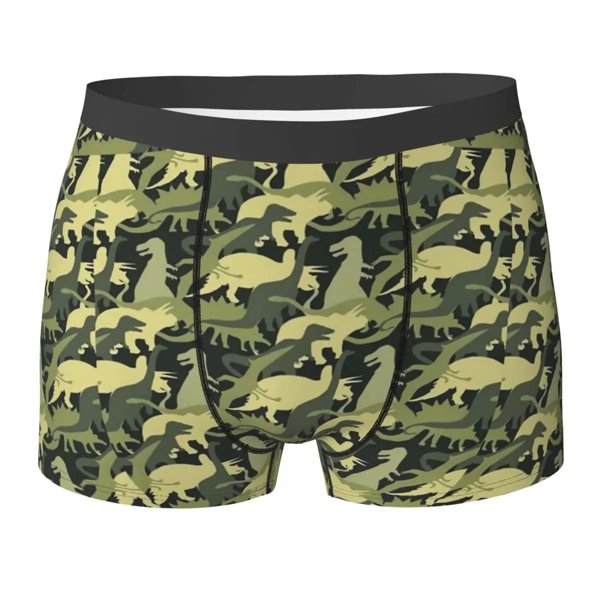 Dinosaur Camo Underwear Abstract Animal Men Shorts Briefs Plain Trunk High Quality Print Plus Size Underpants