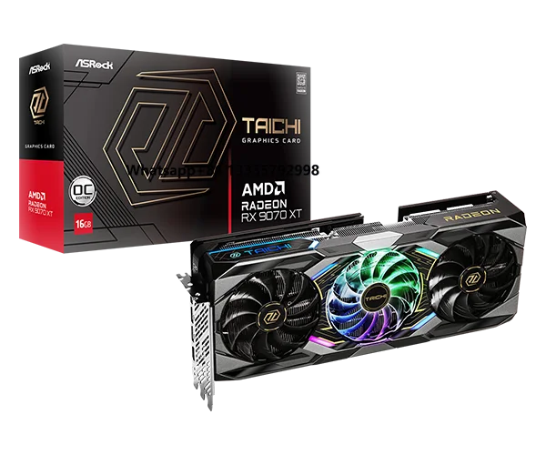 

NewLaunch ASRock RX9070XT 9070XT 16GB Gaming PC Gamer Computer Graphics Card 16G GPU RX9070 AMD Radeon RX 9070 XT