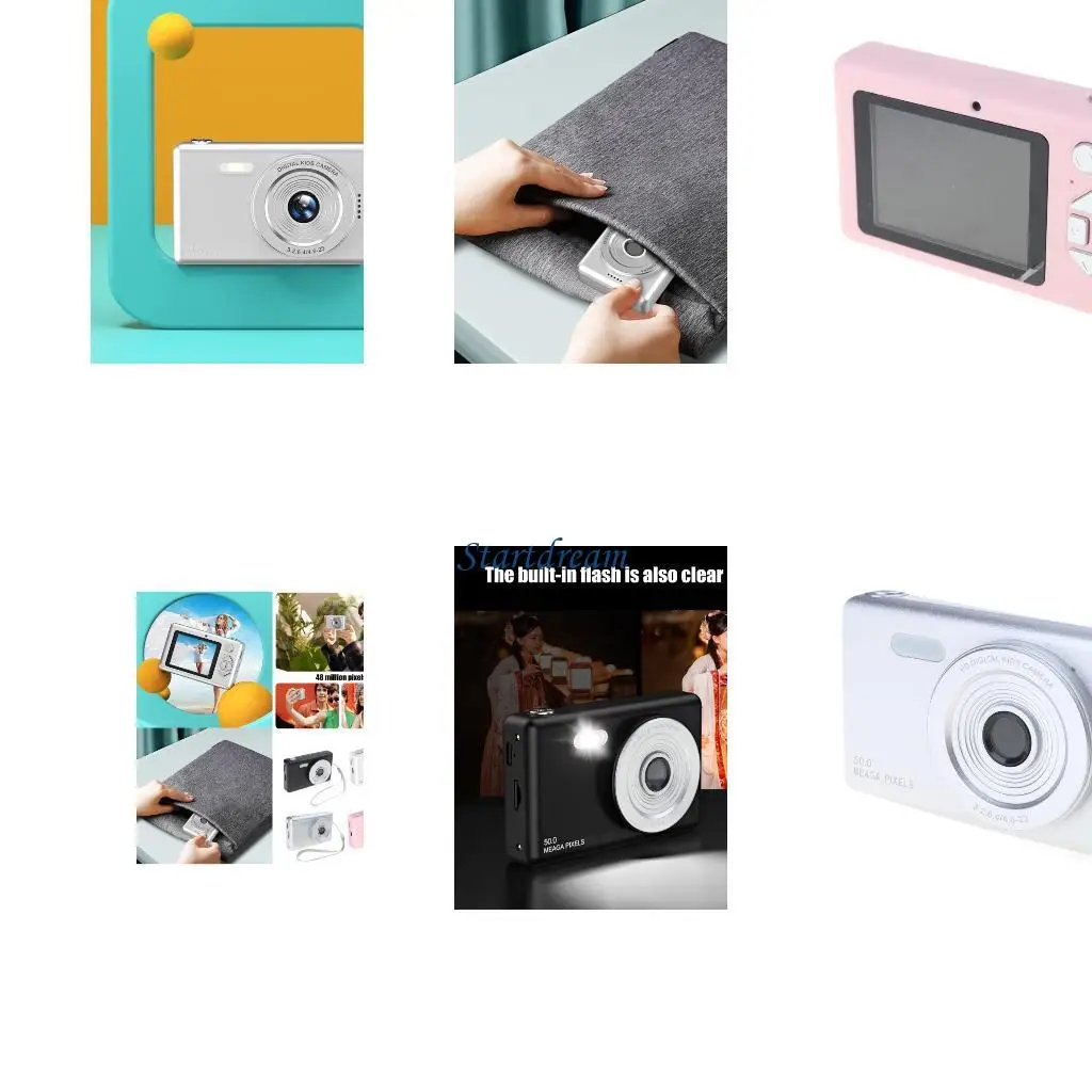 Digital Camera Portable Camera for Teens 8X Zoom Anti Shake Point Camera K92C