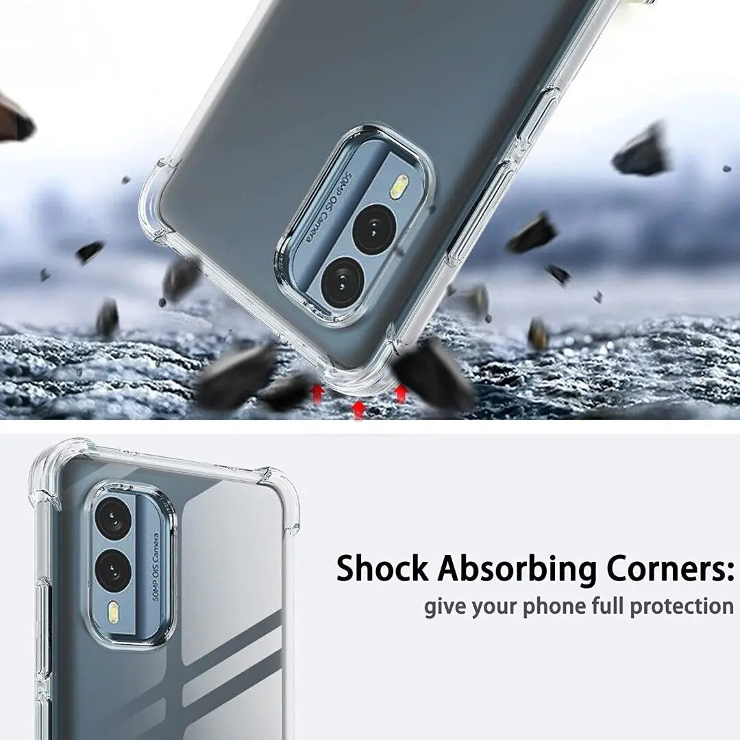 Coque de téléphone transparente en TPU souple, étui de protection antichoc pour Nokia C210 C110 C22 C32 C12 XR21 G310 G400 G42 G22