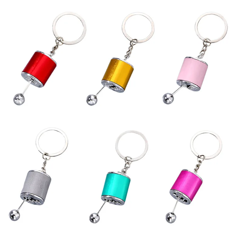 Creative Car Modified Gear Alloy Shifter Pendant Manual Free Shift Keychain Key Chain Ring Holder