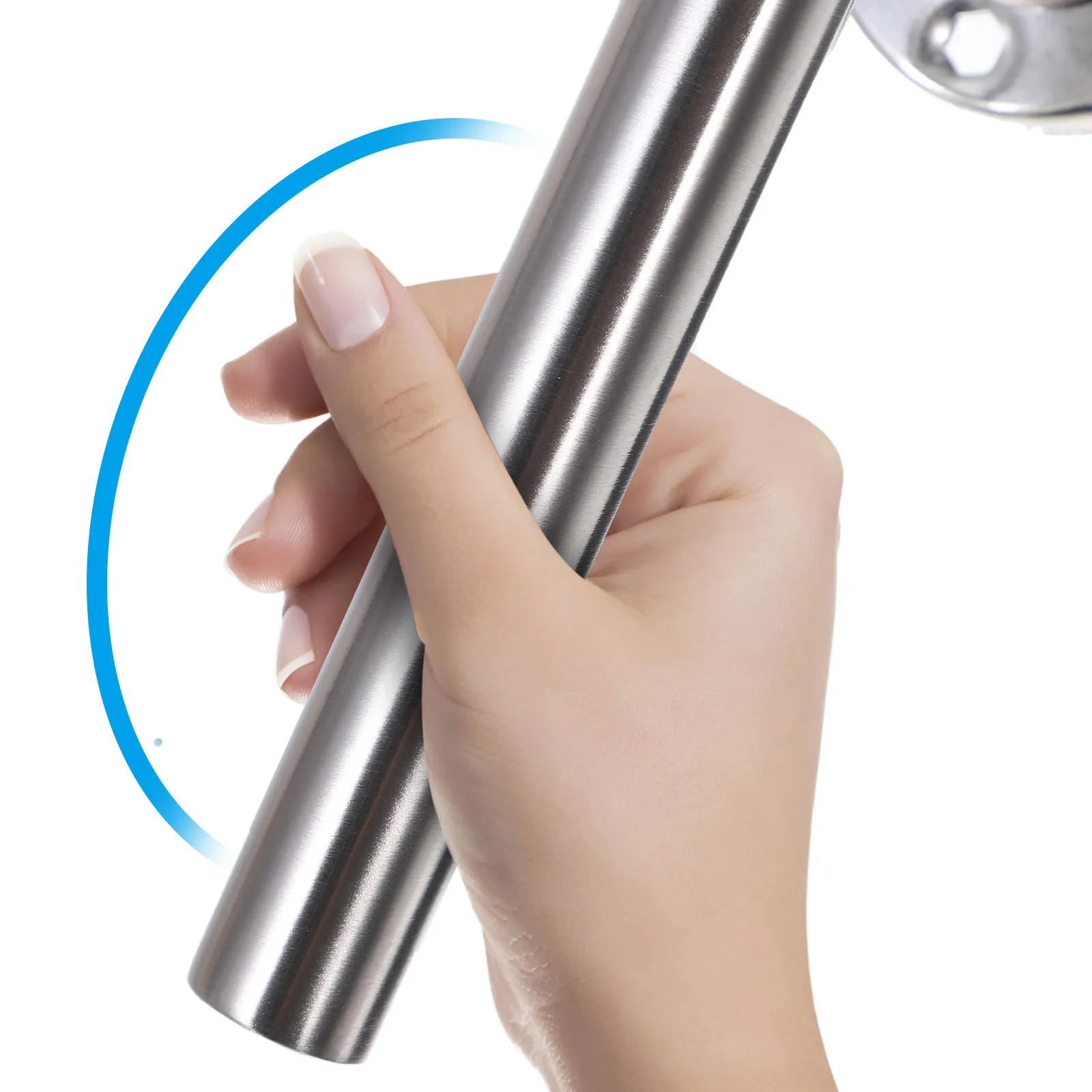 1Set European Style Indoor Door Handle Lock Stainless Steel Mute Lever Lock for Bedroom Bathroom Living Room Interior Door