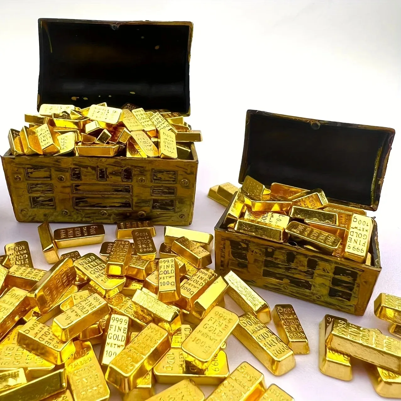 شريط ذهبي صغير مقلد، سبائك الزنك، ديكور المنزل وسطح المكتب، إكسسوارات غير رسمية، هدية هووسورمينغ، هدية مثالية وحرف يدوية