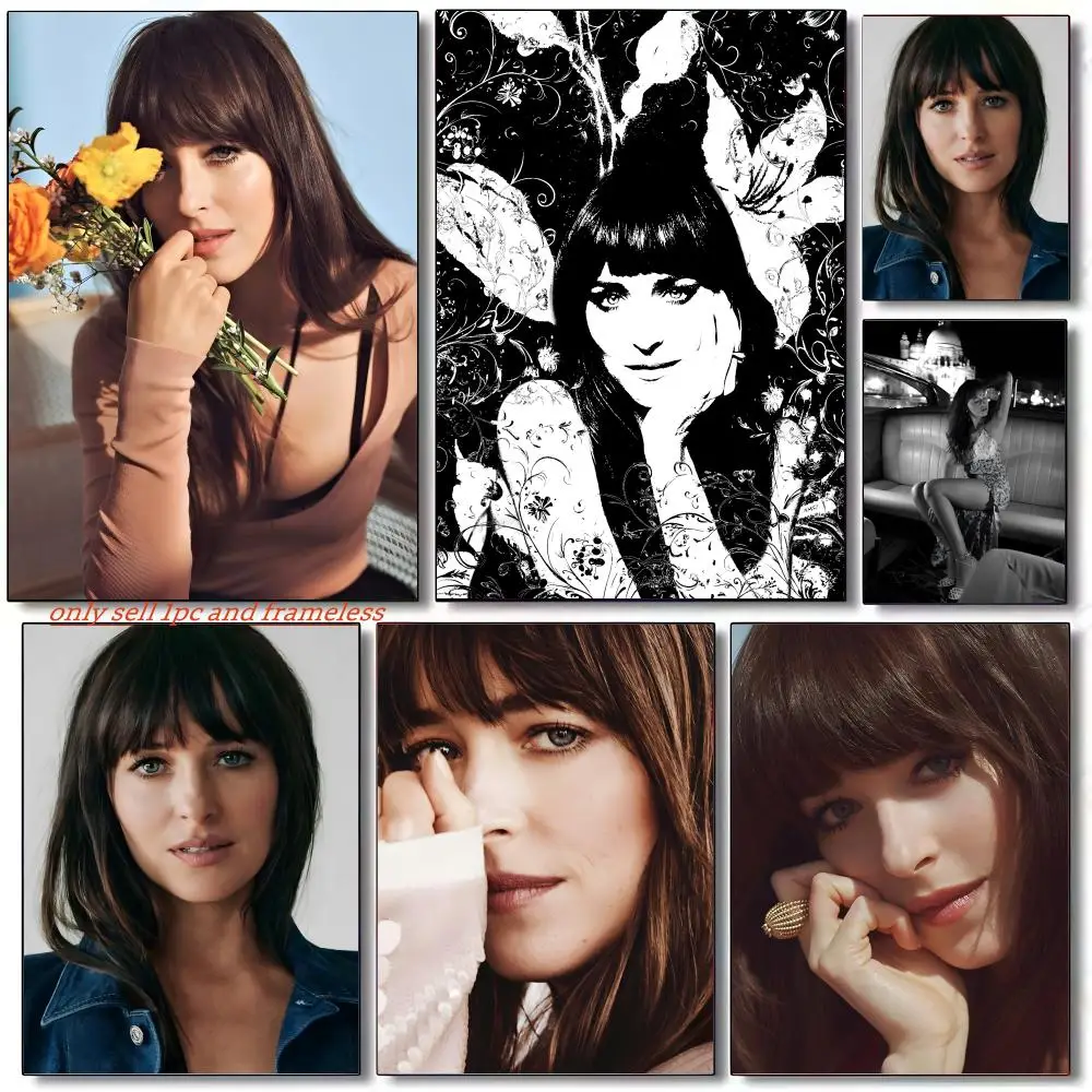 Beautiful Model Actor D-Dakota Johnson Poster Premium PP Wall Decal - Peel & Stick, HD Print, Waterproof Home Decor