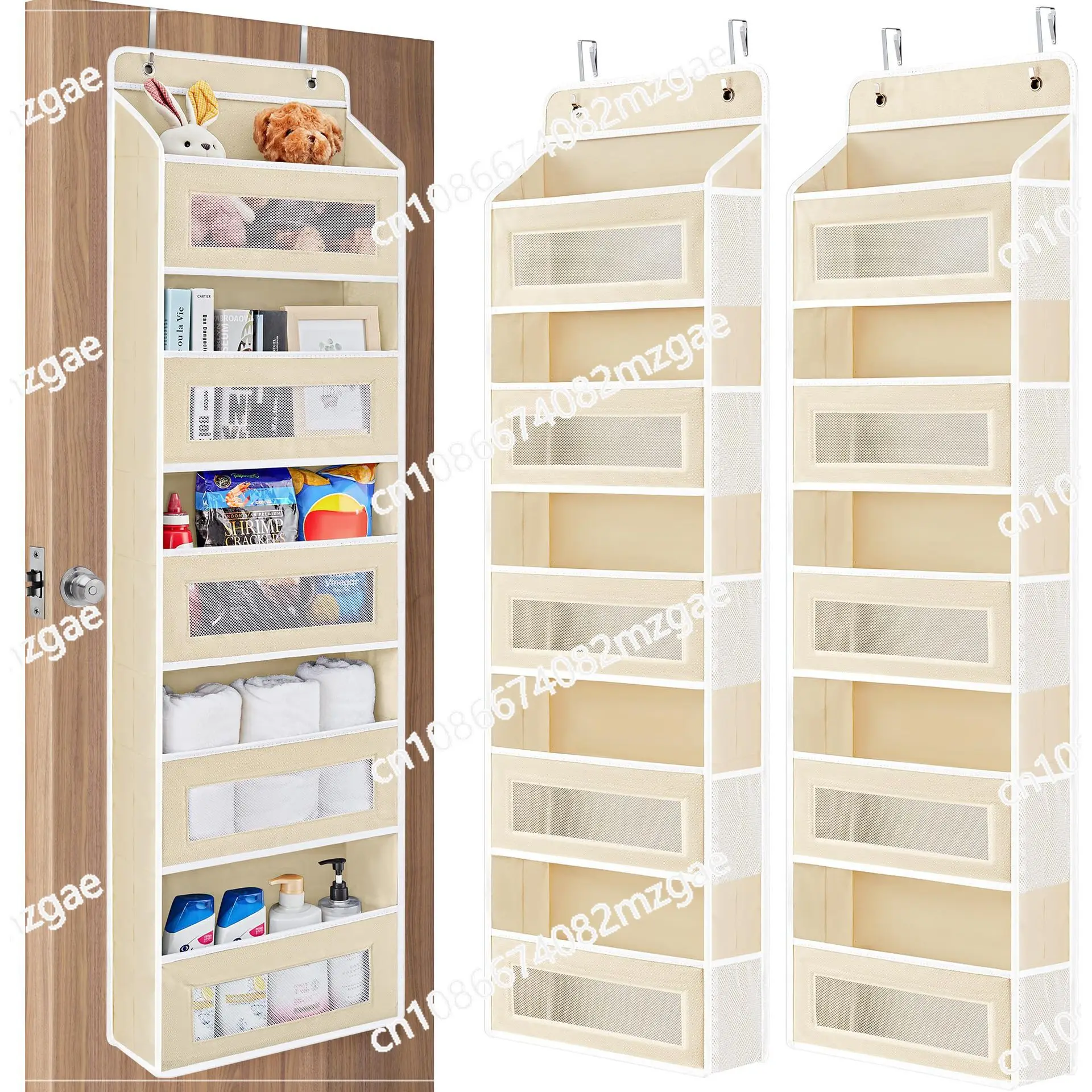 

Five-layer non-woven door hanging bag large-capacity home bedroom hanging storage bag hanging storage bag