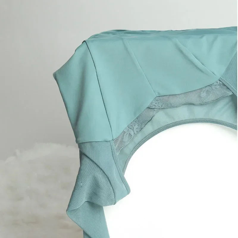 Splice Lace Collar Ballet Dance Leotard Yoga Gymnastics Bodysuit Long sleeves Solid Black Girls Dancewear Women Ballet Leotards