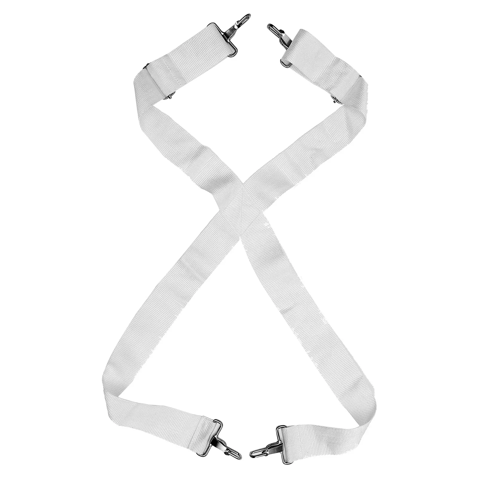 

Snare Drum Strap Shoulder Belt for Marching Percussion Adjustable White Sling Marhing