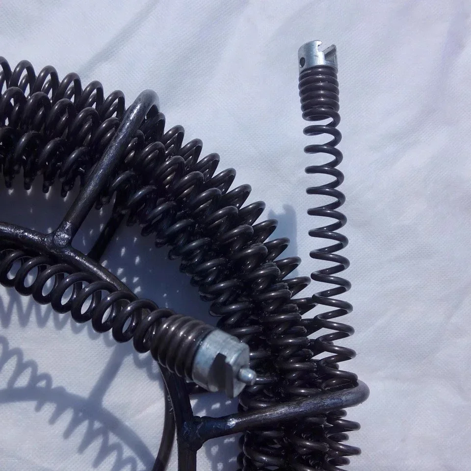 16/22/30mm drill pipe connectors, spring cleaner adapters, and machine head attachments for electric cleaner rods