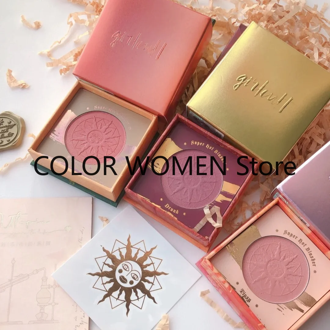 Girlcult Emotion Blush,Smooth&Blendable,Natural&Sheer Finish,Brightens Complexion,Retro&Sweet Style,Easy Application