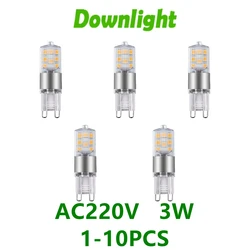 Led G9 Corn Lamp AC220V 3W Niet-Strobe Warm Wit Licht Geschikt Voor Kroonluchter Kristal Lamp Kan Vervangen 50 Watt Halogeen Lamp