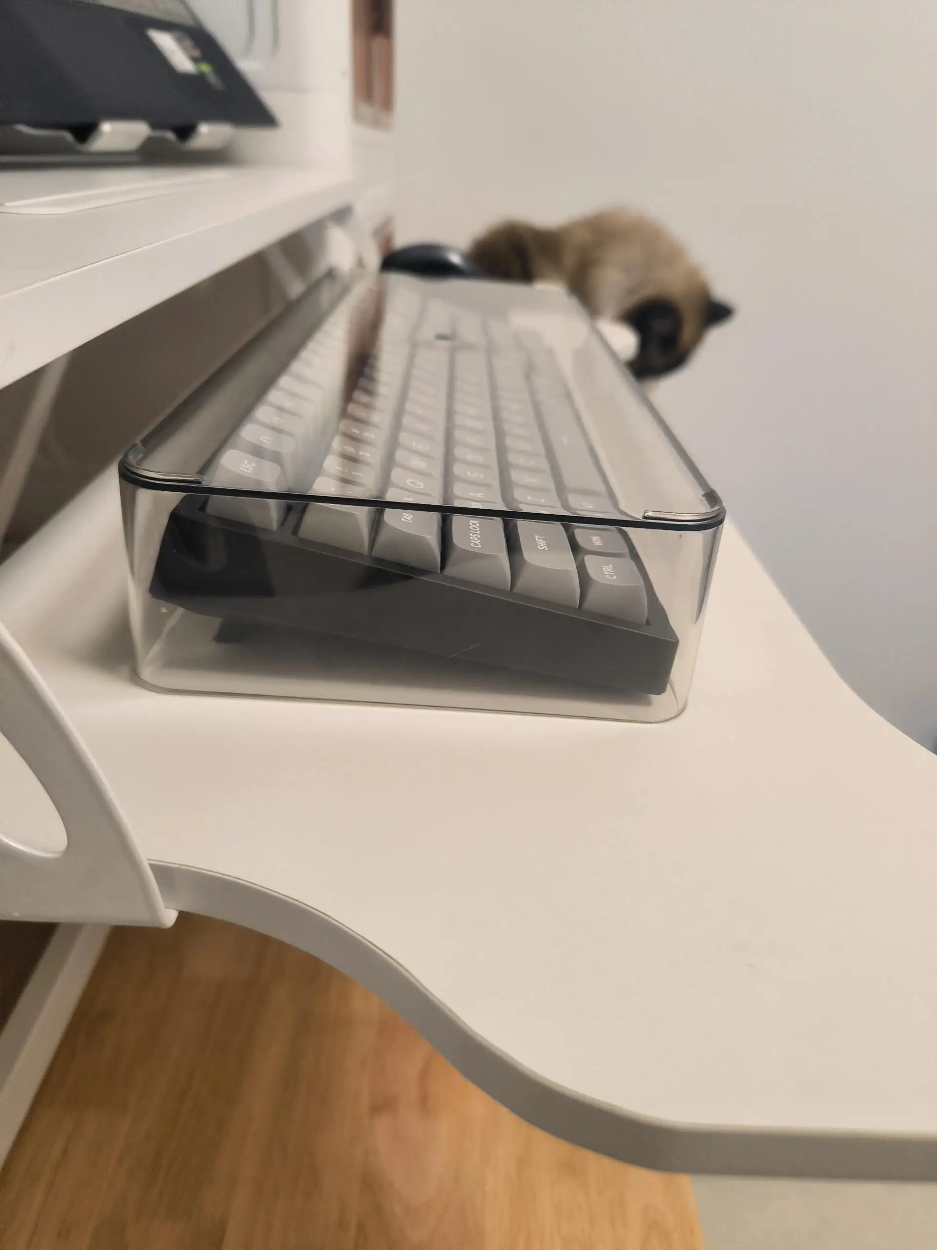 

Акриловый пылезащитный органайзер для клавиатуры, настольная подставка-витрина для игровых механических Bluetooth-клавиатур