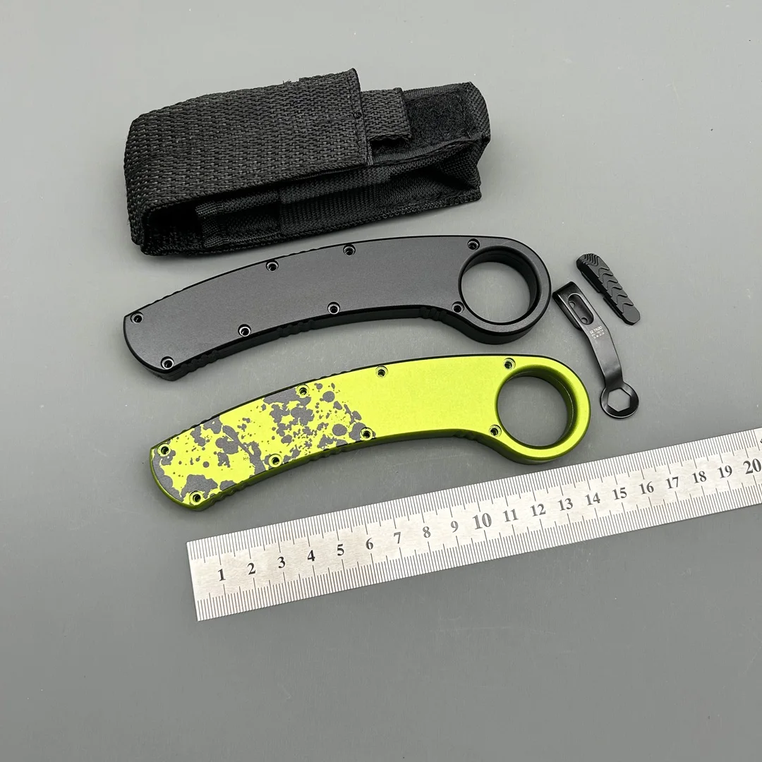 MIT kabit CNC aviation aluminum Handle Hunting Survival Tactical Combat EDC Outdoor Self-defense Pocket OTF Knives Parts