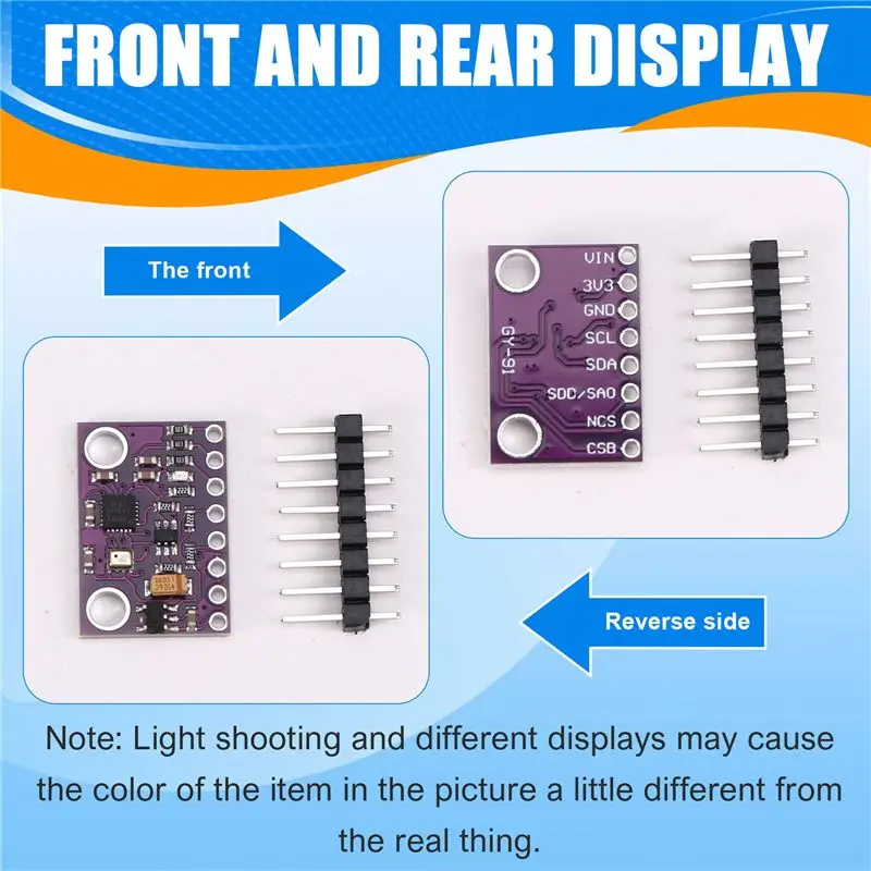 Y23A-GY-91 MPU-9250/BMP280 10DOF Sensor Module SPI IIC Acceleration Gyroscope Compass 9-Axis Sensor Board Module GY-91