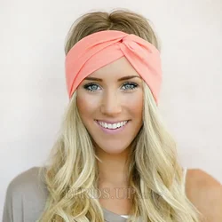 Twist Headbands for Women Outdoor Hairband Sport Headband Turban Headwrap Bows Head Band Girls Hair Accessories Haarband