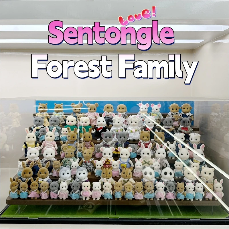 Forest Animal Family 1：12 Dollhouse Accessories Min Desktop Decorations For Parent-Child Interaction Baby Birthday Gifts Toys