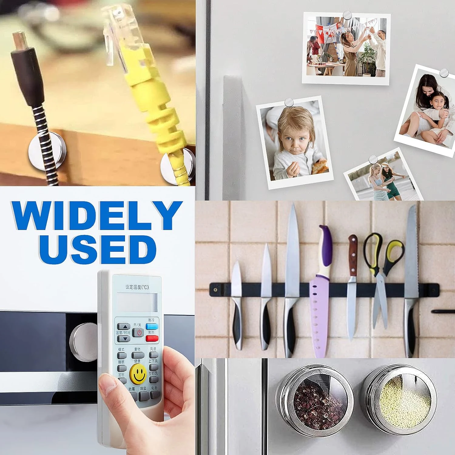 سوبر قوي مغناطيس النيوديميوم قرص مستدير مغناطيس الثلاجة قوية مع الشريط على الوجهين لتقوم بها بنفسك مكتب السبورة ورشة عمل إيمان #4