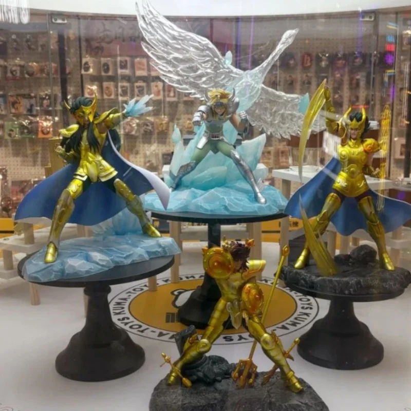 In Stock Original Saint Seiya Rewards Aquarius Capricorn Asura Libra Child Tiger Swan Glacier Figurine Christmas Gift