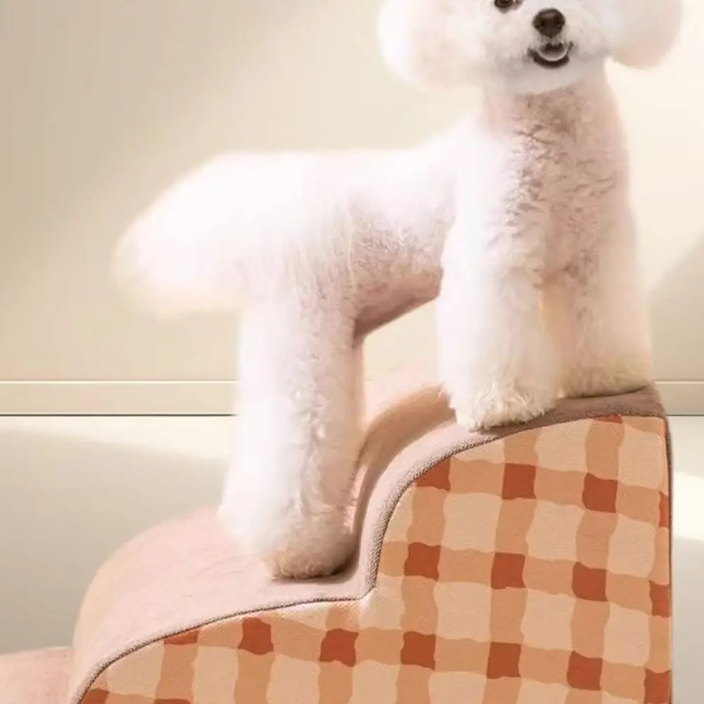 جديد 1-3 خطوات منحدر سلامة الحيوانات الأليفة المضادة للانزلاق قابل للغسل الكلب الدرج رغوة الذاكرة انتعاش انفصال الكلب المنحدر سلم أريكة