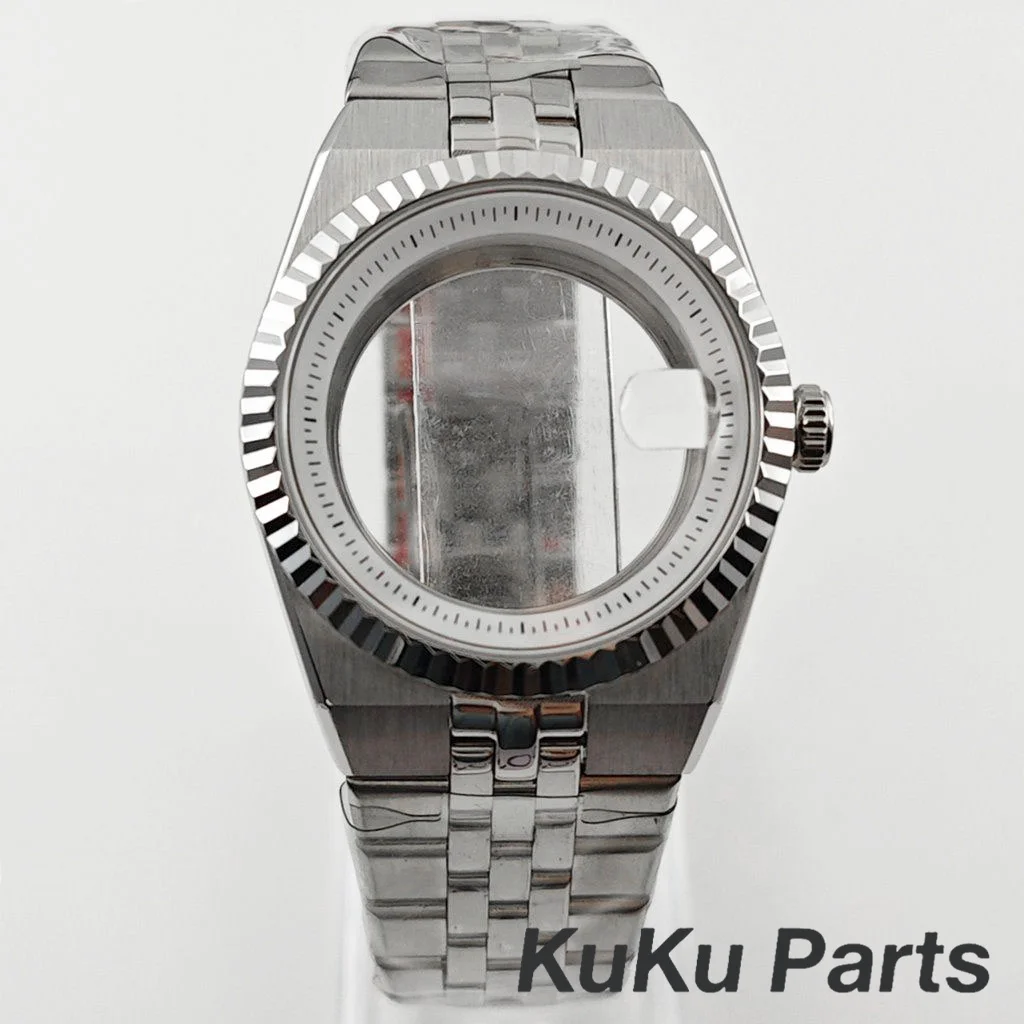 

40MM NH35 Case Stainless Steel Sapphire Glass 10ATM Waterproof For NH34 NH35 NH36 NH38 NH70 Movement 28.5mm Dial Watch Case