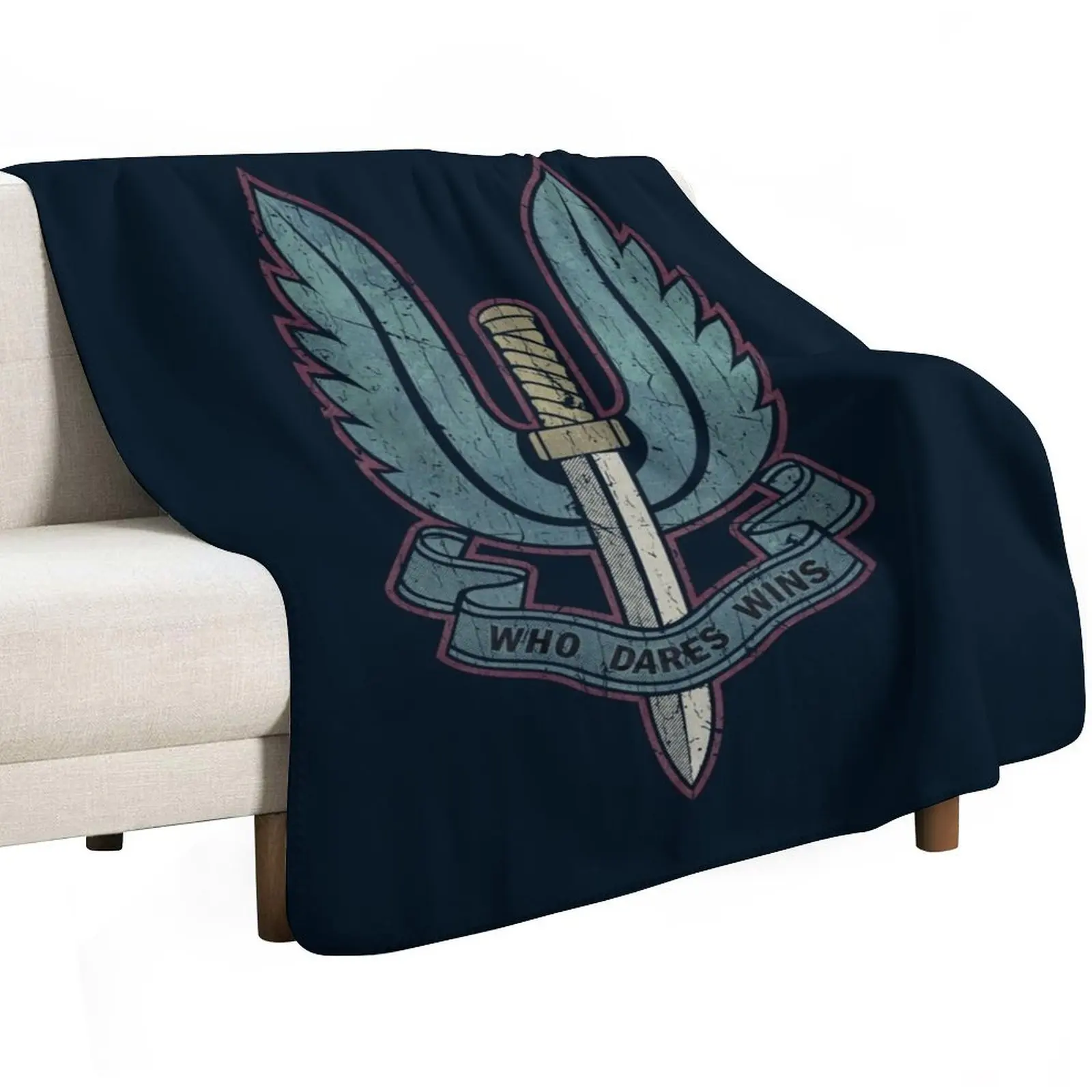British SAS Emblem Throw Blanket Baby Decorative Throw Hair Custom manga cosplay anime Blankets