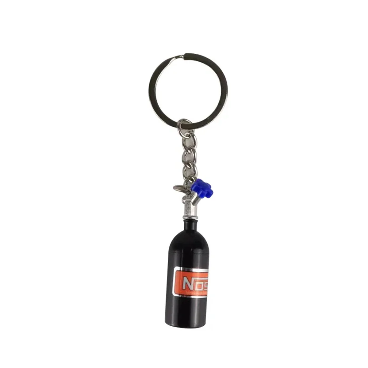 Unique Mini Car Turbo NOS Keychain Nitrogen Bottle Metal  Key Ring Stash Pill Box Storage Stylish Car Motorcycle Interior