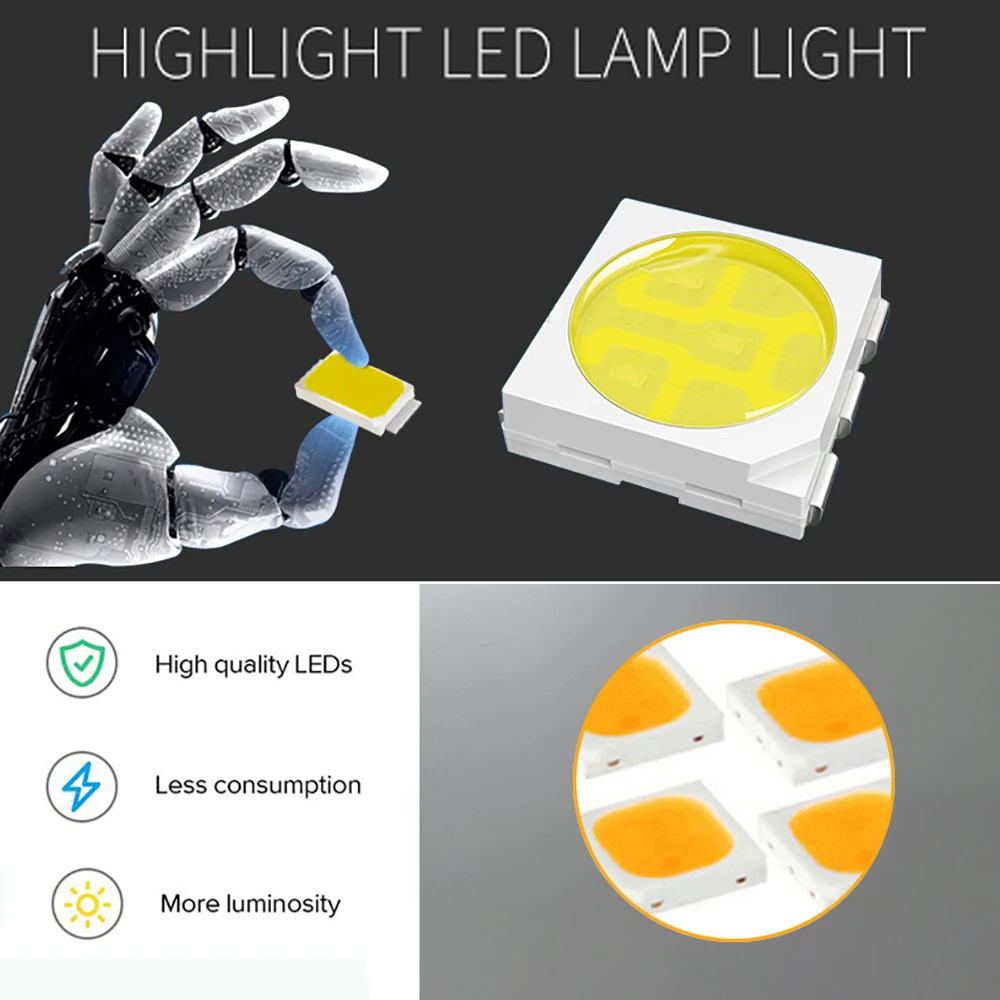 2Pcs White LED Interior Vanity Mirror Light Reading Lamps for Audi A3 S3 RS3 A4 S4 A5 S5 RS5 A6 A6L S6 RS6 A7 A8 S8 Q5 TT TTS