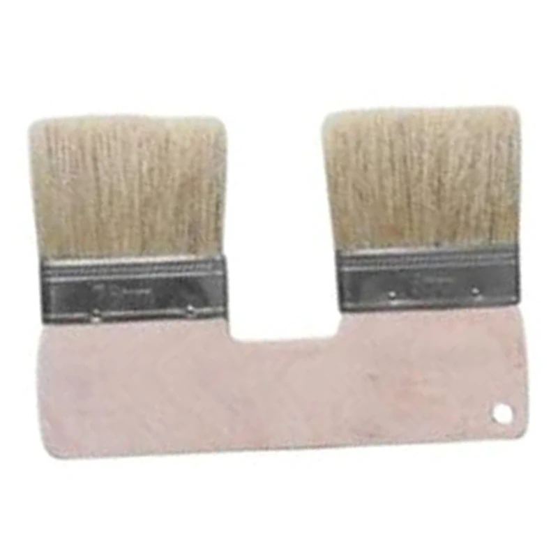 Double Paint Brush,3In Doublehead Painting Brush,Bristle Art Flat Texture Brush,Art Wall Painting Double Paint Brush