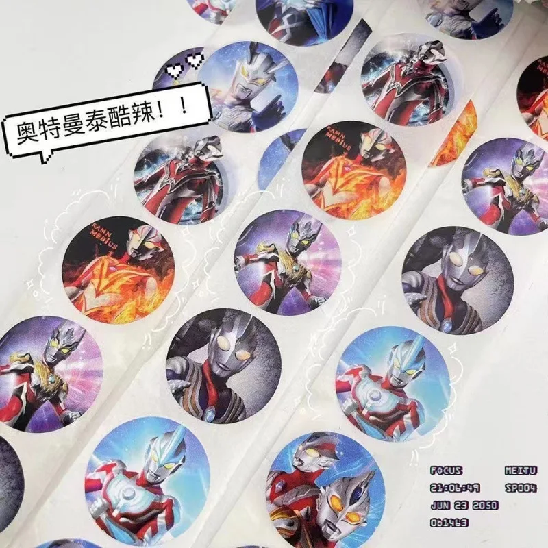 500 قطعة/لفة الكرتون الترامان ملصقات صناعة يدوية أنيمي ختم التسمية ديكور حفلة الحلوى ملصقات لفات ملصقات اللعب #2